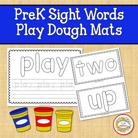 Playdough Sight Word Mats Pre Primer Made By Teachers