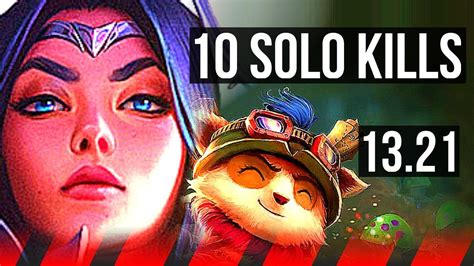 IRELIA Vs TEEMO TOP 10 Solo Kills EUW Master 13 21 YouTube