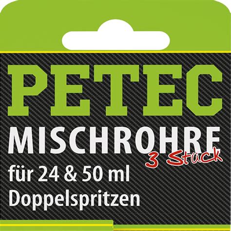 1x3er PACK PETEC MISCHROHR STATIKMISCHROHR FUER 24 50 ML SPRITZE