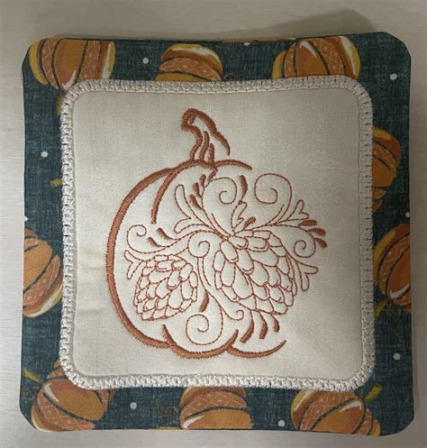 Fall Pumpkin Coasters