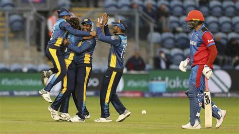 Cricket World Cup Afg Vs Sl Sri Lanka Beats Afghanistan Despite 315