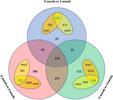 Venn Diagram Showing The Number Of Differentially Expressed Genes In