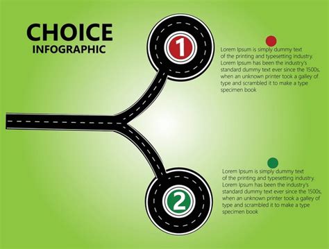 Choose Two Roads Over Royalty Free Licensable Stock