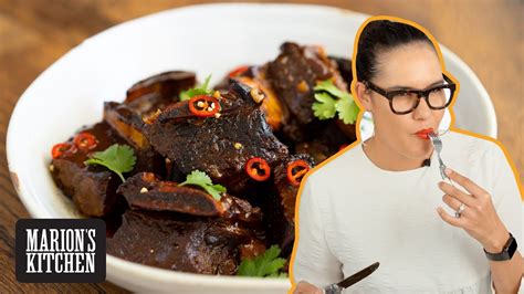 Amazingly Tender Sticky Beef Short Ribs Marion S Kitchen Youtube