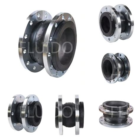 Flanged Rubber Expansion Joint Epdm Nbr Pipe Joint Pn Epdm