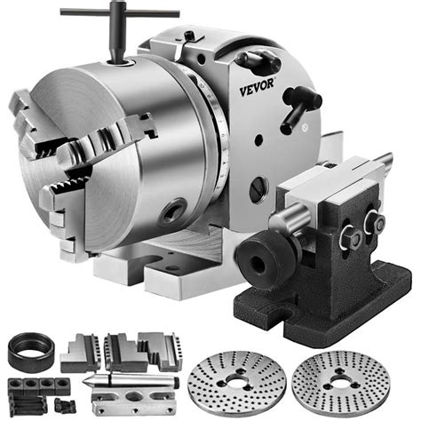 Vevor Dividing Head Bs Inch Jaw Chuck Dividing Head Set Precision