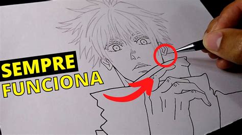 Como Desenhar O Satoru Gojo Do Anime Jujutsu Kaisen Comodesenhar