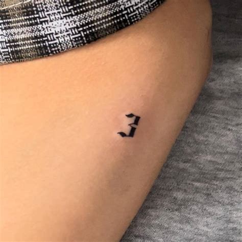 Tattoo Of The Number Located On Becky G S Inner