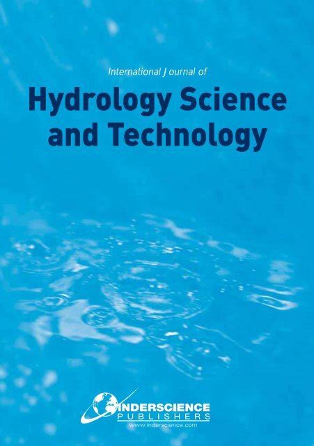 International Journal Of Hydrology Science And Technology