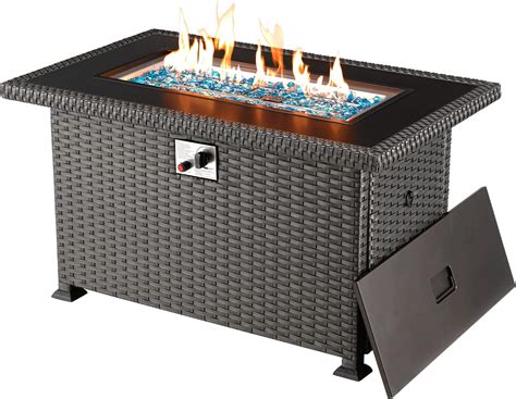 Amazon Kullavik 45 Propane Gas Fire Pit Table 55 000 BTU Auto