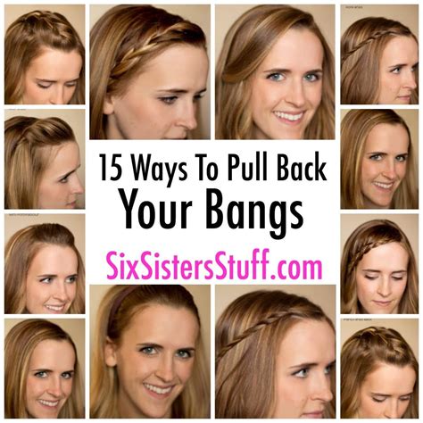 15 Ways To Pull Back Your Bangs Growing Out Bangs Hair Pulling