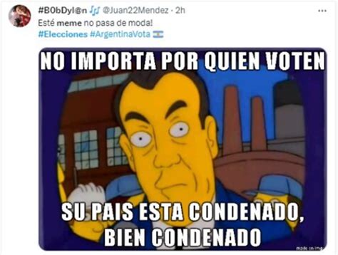 Elecciones 2023 En Argentina Los Mejores Memes Que Hicieron Reír A Las