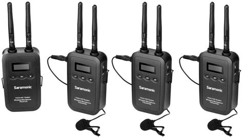 Микрофони Saramonic - VmicLink5, 3 бр., безжични, черни | Ozone.bg