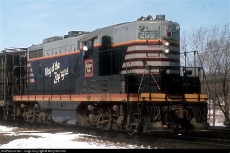 Cbq 209 Chicago Burlington And Quincy Railroad Emd Gp7 At Downers Grove