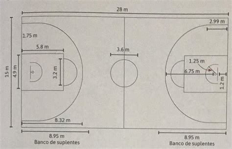 Se Construyo Una Cancha De Basquetbol Y Se Quiere Pintar Sus L Neas