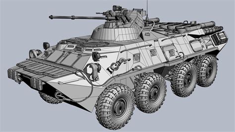 BTR 82A 3D模型 150 3ds dxf fbx flt lwo max obj xsi Free3D