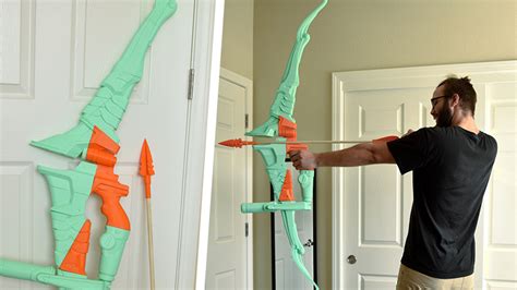 Hanzos Bow From Overwatch As A 3d Print As Tall As A Person Hypertext