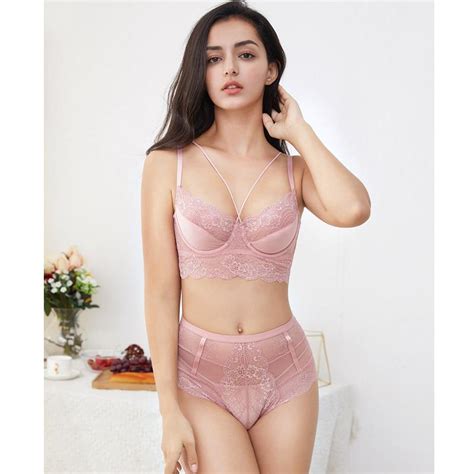 Buy Fashion Women Velvet Bra Set Underwear Broad Brimmed Lace Brassiere Wireless Lingerie