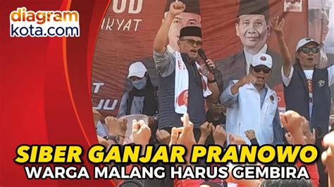 Kenalkan Ganjar Mahfud Siber Ajak Warga Malang Bergembira Youtube