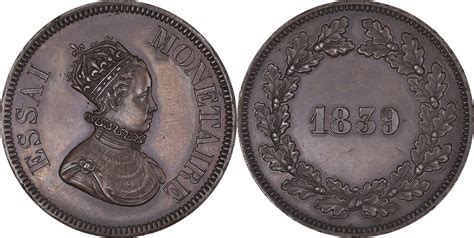 Frankreich 1839 Münze Louis Philippe Ier Essai à l Effigie de Louis