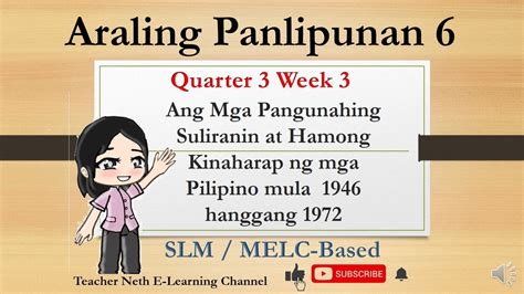 Ap Q Wk Mga Pangunahing Suliranin At Hamong Kinaharap Ng Mga