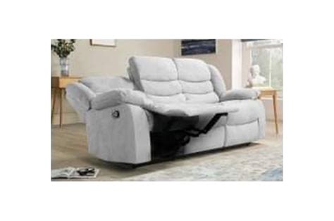 Marty Recliner Sofa 3-Seater - Mist Gray | Furniture Manila