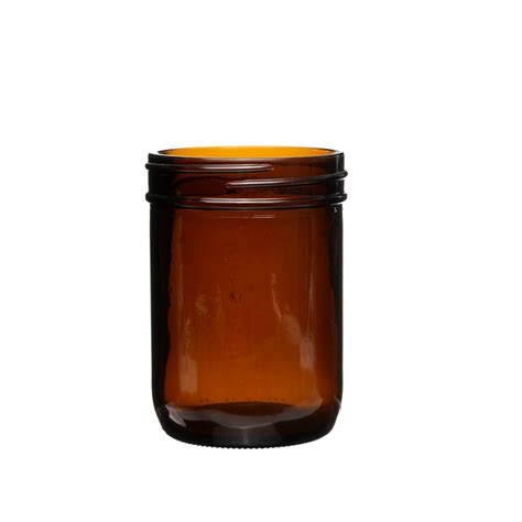 16oz Wide Mouth Brown Glass Mason Jar High Quality Wide Mason Jar Wide Mason Jar 16oz Mason Jars