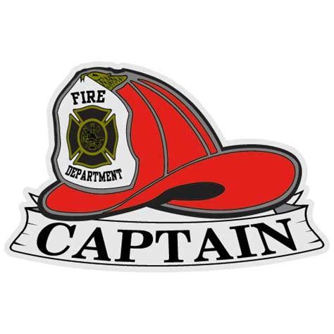 Fire Captain Helmet - Fireman's Graphics - Vinyl Graphic Printing