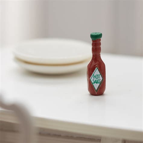 Dollhouse Miniature Hot Sauce Bottle Food Drink Miniatures