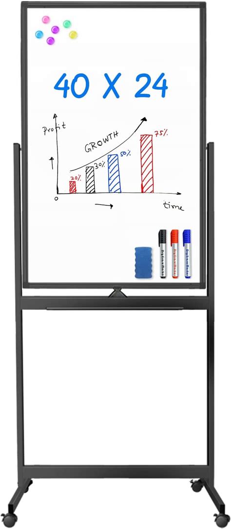 Amazon Maxtek Magnetic Mobile White Board 40 X 24 Double Sided