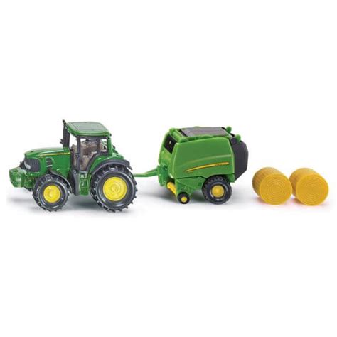 K P Siku John Deere Traktor Med Balpress Leksakscity Se