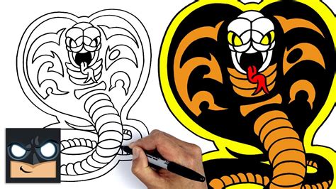 How To Draw Cobra Kai Logo