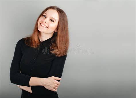 Portrait Successful Mature Businesswoman Arms Crossed Confident