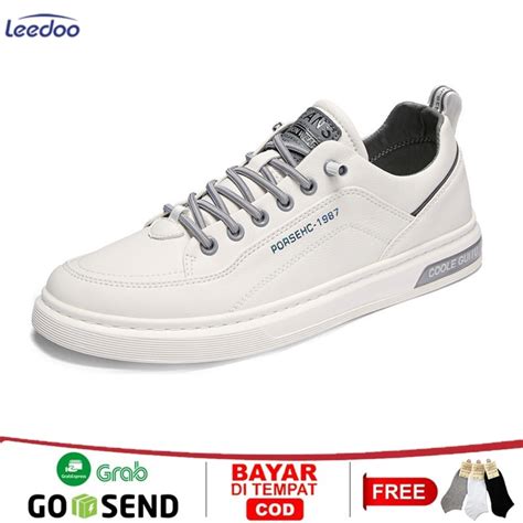 Jual Leedoo Sepatu Pria Formal Sneakers Original Muda Kekinian Tali