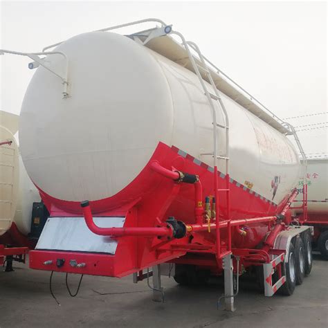 Fly Ash Bulker Capacity Dry Bulk Semitrailer For Transport Lime Tanker