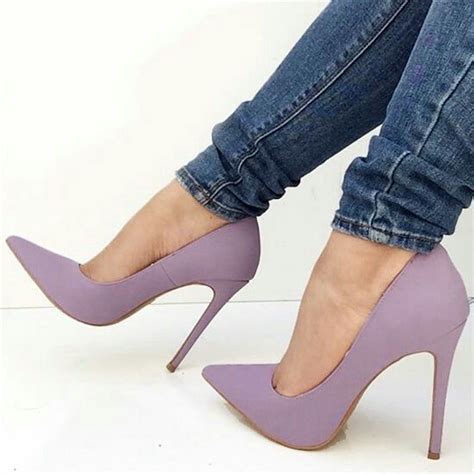 Venta Stilettos Morados En Stock