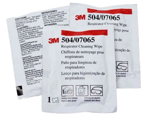 3m 504 Respirator Cleaning Wipes 100 Pack Industrial Safety Products