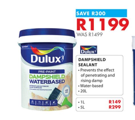 Dulux DampShield Sealant Water Based 20L Offer At Chamberlain