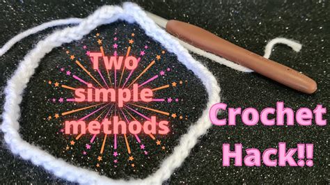 Crochet Hacks Join A Chain WITHOUT It Twisting YouTube