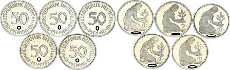 Deutschland Adfgj Pfennig A D F G J M Nzen Komplett Pp