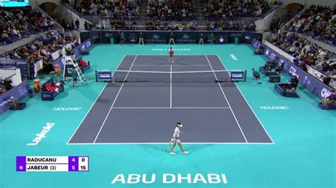 Jabeur Eases Past Raducanu To Reach Abu Dhabi Quarters Dailymotion