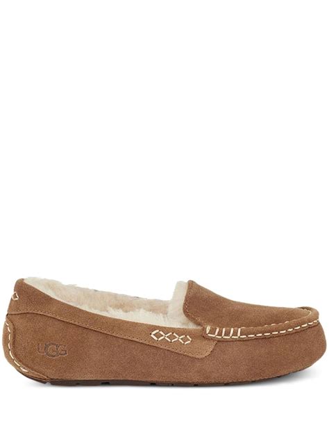 UGG Ansley "Chestnut" Slippers | Brown | FARFETCH