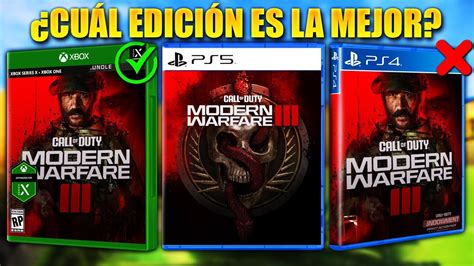 QUE EDICIÓN COMPRAR MODERN WARFARE 3 CROSS GEN O VAULT PS5 PS4 XBOX