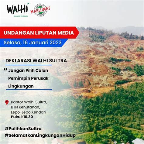 WALHI Sultra Bersama Lembaga Anggota Mengajak Masyarakat Sulawesi