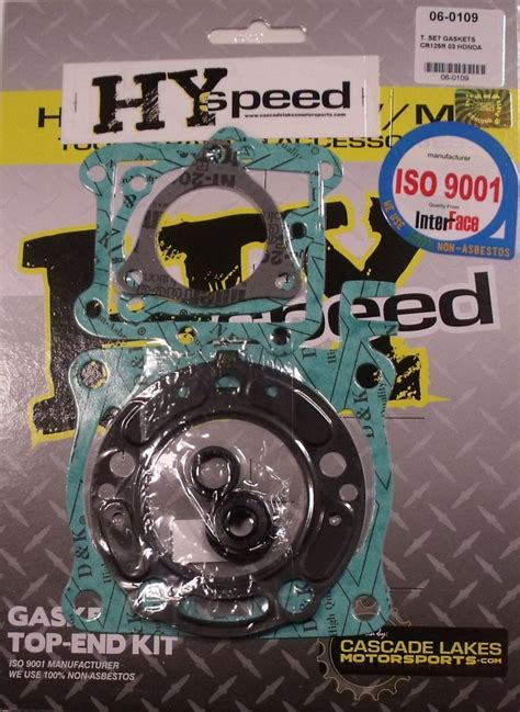 Hyspeed Top End Head Gasket Kit Set Honda Cr R Ebay