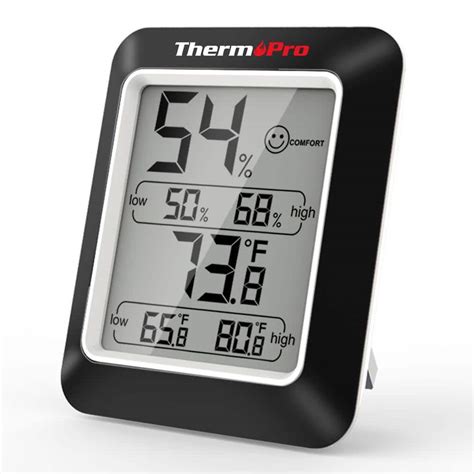 Thermopro Indoor Hygrometer Thermometer Humidity Monitor Weather Station With Temperature Gauge