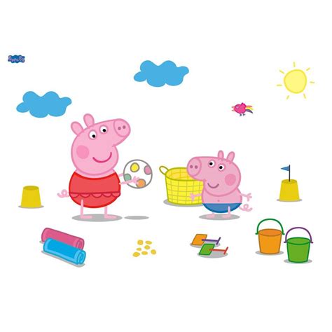 Asian Paints Peppa Pig Beachball Wall Sticker Buy at Best Price