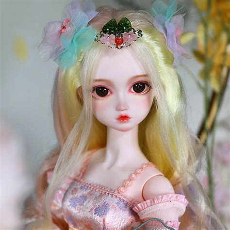 1 3 Bjd Doll 60cm 24 Girl Dolls Face Makeup Eyes Wigs Fairy Dress