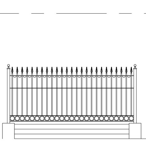 Building Revit Design Fence Iron Railing