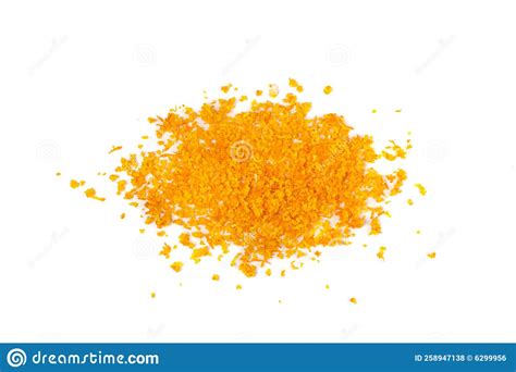 Raw Orange Peel Isolated Zest On White Background Stock Photo Image